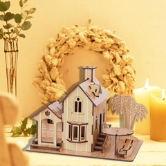 Đồ chơi lắp ráp gỗ 3D Mô hình Seaside Villa R-8073