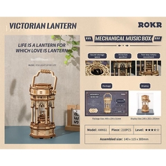 Mô hình Hộp nhạc Victorian Lantern Mechanical Music Box AMK61