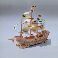 Đồ chơi lắp ráp gỗ 3D Mô hình Thuyền buồm Smooth Sailing
