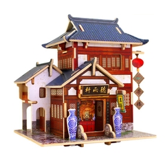 Đồ chơi lắp ráp gỗ 3D Mô hình Phòng Trà