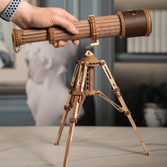 [BẢN QUỐC TẾ TIẾNG ANH] Đồ chơi Lắp ráp gỗ 3D Mô hình Kính thiên Văn Robotime Monocular Telescope ST004