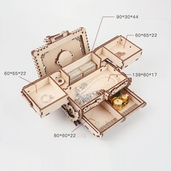 Mô hình Chuyển động Hộp Trang sức cổ Antique Box T707d Uguter Loại thường