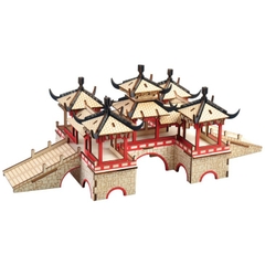 Đồ chơi lắp ráp gỗ 3D Mô hình The Lotus Bridge Laser