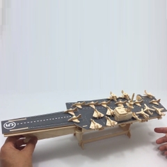 Đồ chơi lắp ráp gỗ 3D Mô hình Tàu sân bay 1
