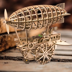 Đồ chơi lắp ráp gỗ 3D Mô hình Cơ động học Khí Cầu - Airship Robotime