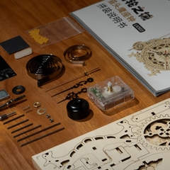 [BẢN QUỐC TẾ TIẾNG ANH] Mô hình Đồng hồ cơ hình Cú Owl Clock LK503 Battery Mechanical