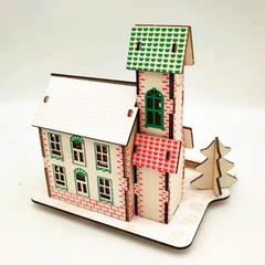 Đồ chơi lắp ráp gỗ 3D Bộ Nhà gỗ 4 mùa Xuân Hạ Thu Đông