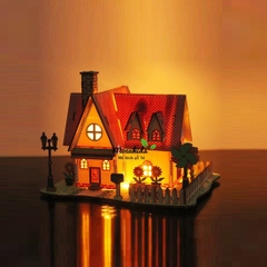 Đồ chơi lắp ráp gỗ 3D Mô hình Nhà Sunflower Manor Loại thường