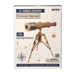 [BẢN QUỐC TẾ TIẾNG ANH] Đồ chơi Lắp ráp gỗ 3D Mô hình Kính thiên Văn Robotime Monocular Telescope ST004