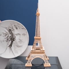 Đồ chơi lắp ráp gỗ 3D Mô hình Eiffel Tower - Tặng kèm đèn LED USB trang trí