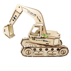 Đồ chơi lắp ráp gỗ 3D Mô hình Máy Xúc Laser