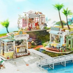Mô hình nhà DIY Doll House Robotime Honey Ice-cream Shop DG148 Miniature