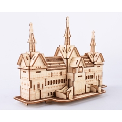 Đồ chơi lắp ráp gỗ 3D Mô hình Cung điện Thái Lan Thailand Style - Tặng kèm Đèn LED trang trí