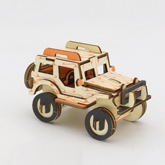 Đồ chơi lắp ráp gỗ 3D Mô hình Xe Ô tô Jeep LC-GP123A
