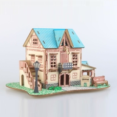 Đồ chơi lắp ráp gỗ 3D Mô hình Nhà gỗ Starry Sky