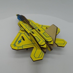 Đồ chơi lắp ráp gỗ 3D Mô hình Máy bay F-22 Raptor Laser TB-A021