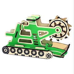 Đồ chơi lắp ráp gỗ 3D Mô hình Xe Mine Car Laser LC-P468