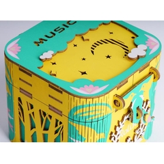 [BẢN XUẤT KHẨU TIẾNG ANH] Mô hình Hộp nhạc Con mèo Vui Vẻ - Fishing Kitty Music Box Robotime