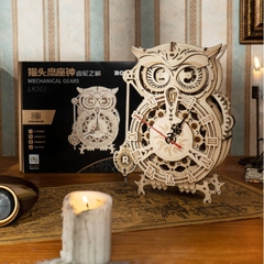 [BẢN QUỐC TẾ TIẾNG ANH] Mô hình Đồng hồ cơ hình Cú Owl Clock LK503 Battery Mechanical