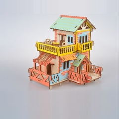 Đồ chơi lắp ráp gỗ 3D Mô hình Nhà gỗ Country Cottage TB-C009