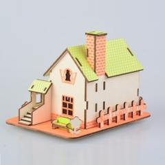 Đồ chơi lắp ráp gỗ 3D Mô hình Green Apple Fairy Land