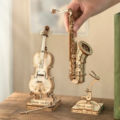 [BẢN XUẤT KHẨU TIẾNG ANH] Đồ chơi lắp ghép gỗ 3D Mô hình Nhạc cụ Robotime Music Instrument TG309 - TG411