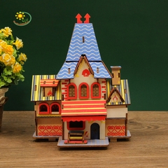 Đồ chơi lắp ráp gỗ 3D Mô hình Cửa hàng Hoa Pháp