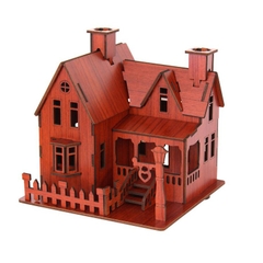Đồ chơi lắp ráp gỗ 3D Mô hình Rustic House R-8072