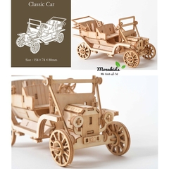 Đồ chơi lắp ráp gỗ 3D Mô hình Ô tô cổ Classic Car
