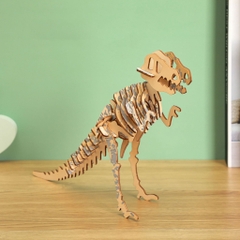 Đồ chơi lắp ráp gỗ 3D Mô hình Khủng long Tyrannosaurus Laser TB-A033