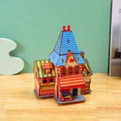 Đồ chơi lắp ráp gỗ 3D Mô hình Cửa hàng Hoa Pháp