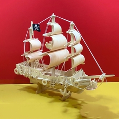 Đồ chơi lắp ráp gỗ 3D Mô hình Tàu Cướp Biển Pirate Ship