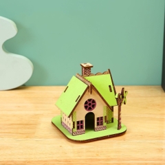 Đồ chơi lắp ráp gỗ 3D Mô hình Nhà gỗ Ellie House