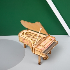 Đồ chơi lắp ráp gỗ 3D Mô hình Đàn Piano Laser HG-D065