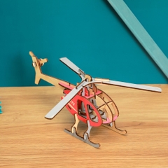 Đồ chơi lắp ráp gỗ 3D Mô hình Trực thăng Chiến đấu XA-G032H