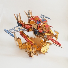 Đồ chơi lắp ráp gỗ 3D Mô hình Robot Transformers BZQ-042 Laser