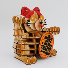 Đồ chơi lắp ráp gỗ 3D Mô hình Mèo Thần tài
