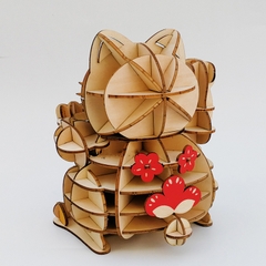 Đồ chơi lắp ráp gỗ 3D Mô hình Mèo Thần tài