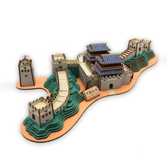 Đồ chơi lắp ghép gỗ 3D Mô hình Vạn lý Trường thành The Great Wall HF08 Laser