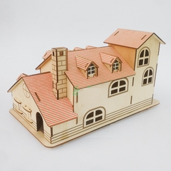 Đồ chơi lắp ráp gỗ 3D Mô hình Nhà gỗ Yili Holiday Villa Laser LC-GP269