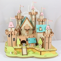 Đồ chơi lắp ghép gỗ 3D Mô hình Paradise Castle HD08