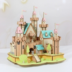 Đồ chơi lắp ghép gỗ 3D Mô hình Paradise Castle HD08