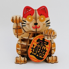 Đồ chơi lắp ráp gỗ 3D Mô hình Mèo Thần tài