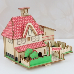 Đồ chơi lắp ráp Mô hình Nhà gỗ California Sunny House