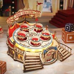[BẢN QUỐC TẾ TIẾNG ANH] Mô hình Cơ động học Bàn Trà Tilt-A-Whirl EA04 Robotime