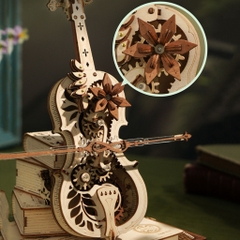 Mô hình Hộp nhạc Đàn Cello Thần Kỳ Magic Cello AMK63 Music Box Robotime