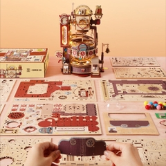 [BẢN QUỐC TẾ TIẾNG ANH] Mô hình Cơ động học Nhà máy Sô Cô La Chocolate Factory LGA02 Robotime