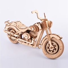 Đồ chơi lắp ghép gỗ 3D Mô hình Xe Motor Dyna Harley XB-G004 Laser