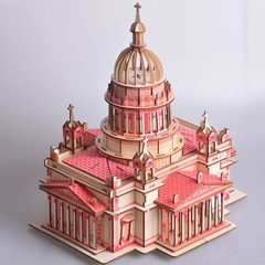 Đồ chơi lắp ráp gỗ 3D Mô hình Nhà thờ Christian Cathedral Laser
