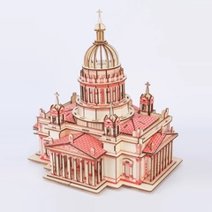 Đồ chơi lắp ráp gỗ 3D Mô hình Nhà thờ Christian Cathedral Laser